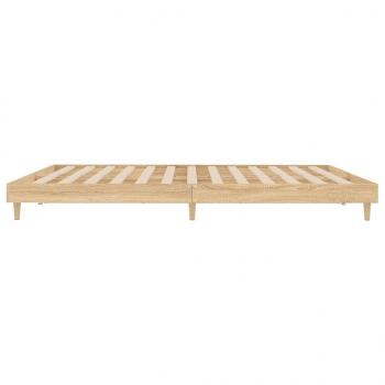 Bettgestell Sonoma-Eiche 140x200 cm Holzwerkstoff