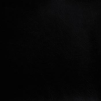 Clubsessel mit Fußhocker Schwarz Kunstleder