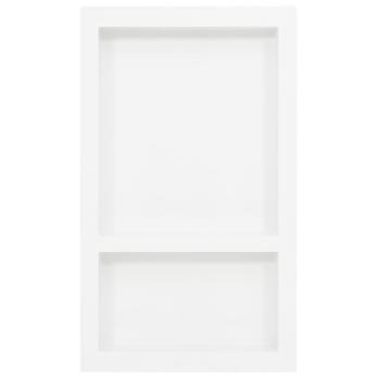 Duschnische mit 2 Fächern Hochglanz-Weiß 41x69x9 cm