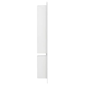 Duschnische mit 2 Fächern Hochglanz-Weiß 41x69x9 cm
