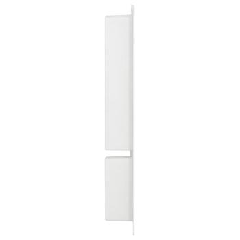 Duschnische mit 2 Fächern Hochglanz-Weiß 41x69x9 cm