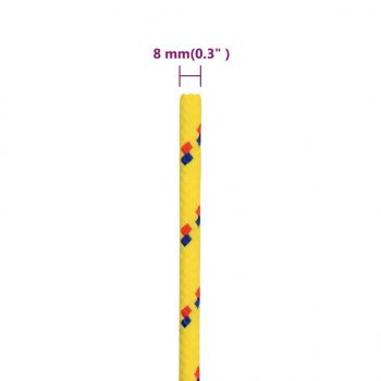 Bootsseil Gelb 8 mm 50 m Polypropylen