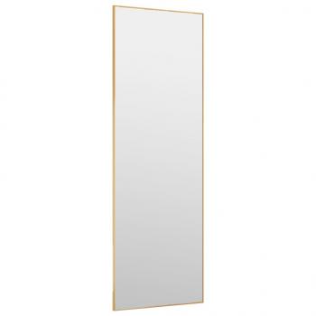 Türspiegel Golden 40x100 cm Glas und Aluminium