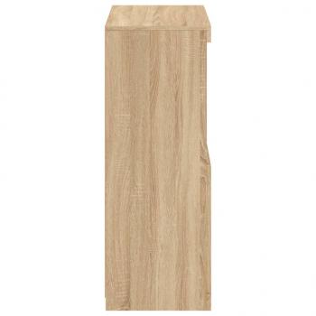 Beistellschrank mit LED-Leuchten Sonoma-Eiche Holzwerkstoff