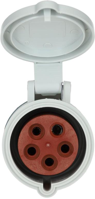 MENNEKES Kupplung PowerTOP Xtra R mit ErgoContact, 5 p, IP54, 32 A, grau (14609)