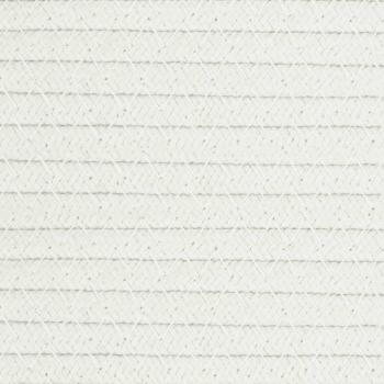 Aufbewahrungskorb Beige und Weiß Ø40x25 cm Baumwolle
