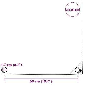Abdeckplane 650 g/m² 2,5 x 3,5 m Blau
