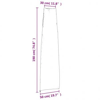 Sonnenschirm-Schutzhüllen 2 Stk. 190x50/30cm 420D Oxford-Gewebe