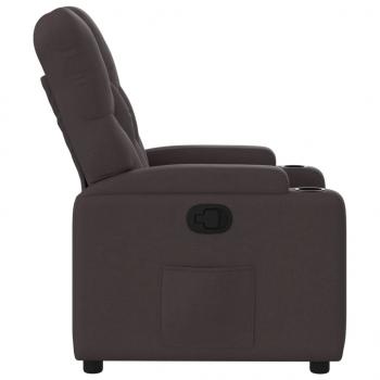 Relaxsessel Dunkelbraun Stoff