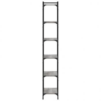 Bücherregal 6 Böden Grau Sonoma 60x30x188 cm Holzwerkstoff