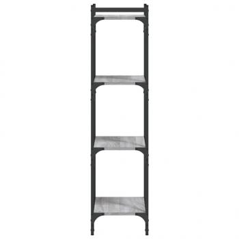 Bücherregal 4 Böden Grau Sonoma 40x30x120 cm Holzwerkstoff