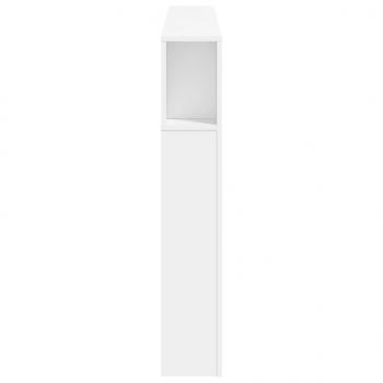 LED-Kopfteil Weiß 160x18,5x103,5 cm Holzwerkstoff