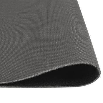 Küchenteppich Waschbar Küche Schwarz 60x180 cm Samt