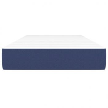Taschenfederkernmatratze Blau 100x200x20 cm Stoff