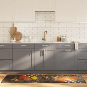 ARDEBO.de - Küchenteppich Mehrfarbig 60x180 cm Waschbar Rutschfest