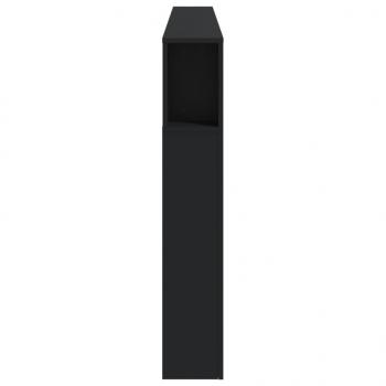 LED-Kopfteil Schwarz 220x18,5x103,5 cm Holzwerkstoff
