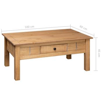 Couchtisch 100x60x45 cm Massivholz Panama-Kiefer 