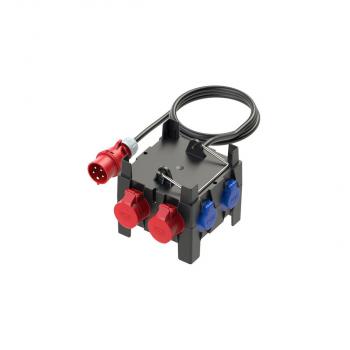 ARDEBO.de PCE Kunststoff-Mobilverteiler, Modell IMST, IP44, 197x197x200, 0TE, schwarz (9030020)