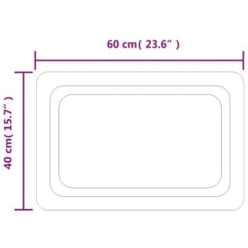 LED-Badspiegel 60x40 cm