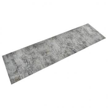 ARDEBO.de - Küchenteppich Waschbar Beton 45x150 cm Samt