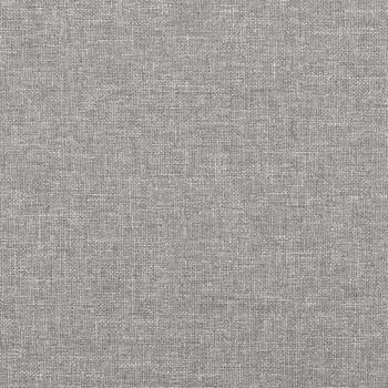 Kopfteile 4 Stk. Hellgrau 72x7x78/88 cm Stoff