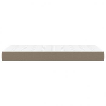 Taschenfederkernmatratze Taupe 100x200x20 cm Stoff