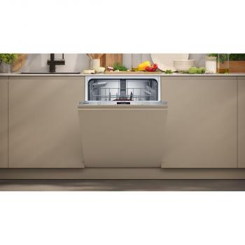 Neff S157YAX03E N70 XXL Vollintegrierter Geschirrspüler, 60 cm breit, 13 Maßgedecke, TimeLight, Zeolith, AquaStop
