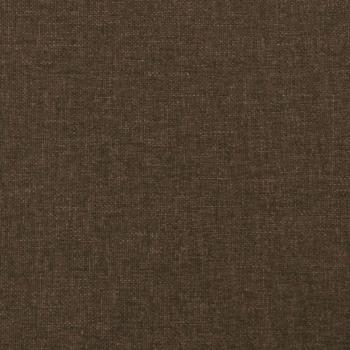 Kopfteil mit Ohren Dunkelbraun 203x23x78/88 cm Stoff