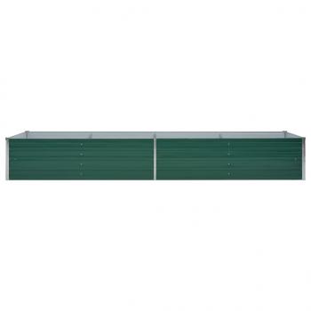 Garten-Hochbeet Verzinkter Stahl 320x80x45 cm Grün