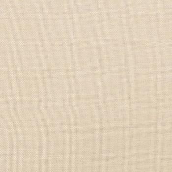 Bettgestell mit Kopfteil Creme 180x200 cm Stoff