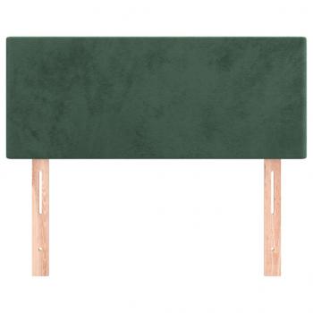 Kopfteil Dunkelgrün 90x5x78/88 cm Samt
