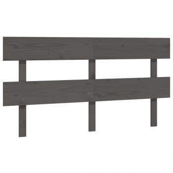 ARDEBO.de - Kopfteil Grau 154x3x81 cm Massivholz Kiefer