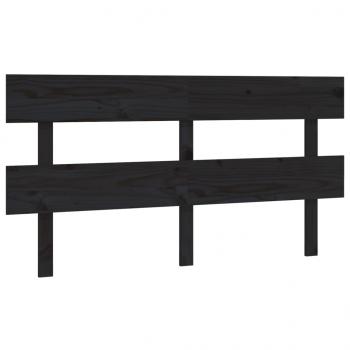 Kopfteil Schwarz 154x3x81 cm Massivholz Kiefer
