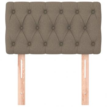 Kopfteil Taupe 80x7x78/88 cm Stoff