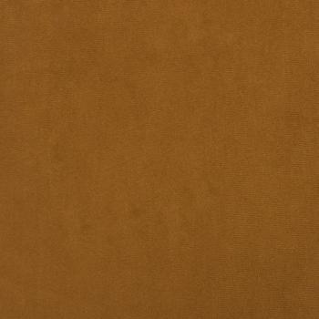 Ohrensessel mit Hocker Braun Samt