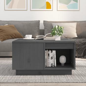 Couchtisch Grau 60x61x32,5 cm Massivholz Kiefer