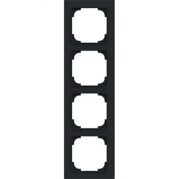ARDEBO.de Busch-Jaeger 1724-45M Abdeckrahmen, art linear, 4-fach Rahmen, schwarz matt (2CKA001754A4864)