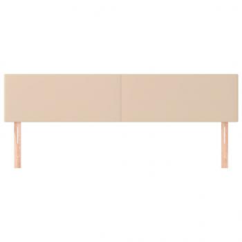 Kopfteile 2 Stk. Cappuccino-Braun 80x5x78/88 cm Kunstleder