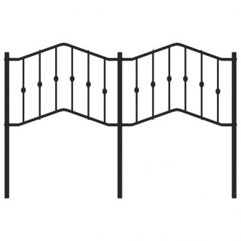 Kopfteil Metall Schwarz 140 cm