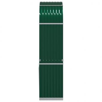 Kaminholzunterstand Grün 80x45x190 cm Verzinkter Stahl