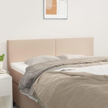 ARDEBO.de - Kopfteile 2 Stk. Cappuccino-Braun 72x5x78/88 cm Kunstleder