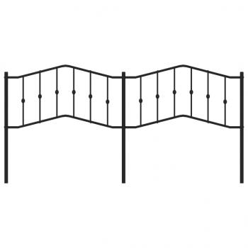 Kopfteil Metall Schwarz 193 cm