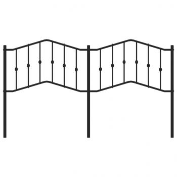 Kopfteil Metall Schwarz 160 cm