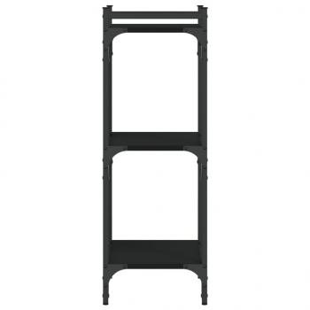 Bücherregal 3 Böden Schwarz 40x30x86 cm Holzwerkstoff