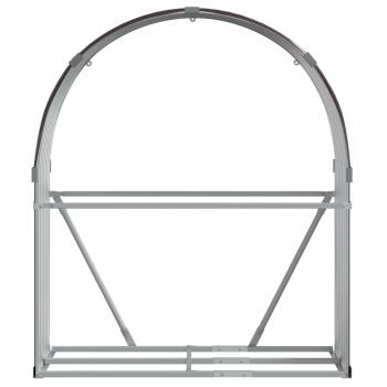 Kaminholzunterstand Braun 120x45x140 cm Verzinkter Stahl