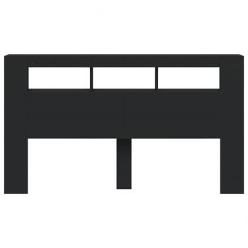 LED-Kopfteil Schwarz 180x18,5x103,5 cm Holzwerkstoff