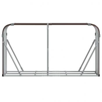 Kaminholzunterstand Braun 180x45x100 cm Verzinkter Stahl
