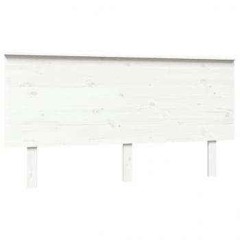 Kopfteil Weiß 154x6x82,5 cm Massivholz Kiefer