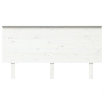 Kopfteil Weiß 154x6x82,5 cm Massivholz Kiefer