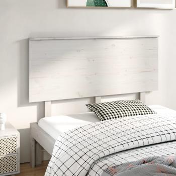 ARDEBO.de - Kopfteil Weiß 139x6x82,5 cm Massivholz Kiefer